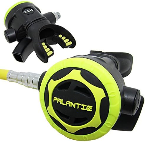 Yoke Regulator & Octopus Combo for Scuba Diving | High-Performance Over-Balanced Regulator, Silicone Mouthpiece, 27" Hose, Large Purge Button, 36" Yellow Octopus Hose