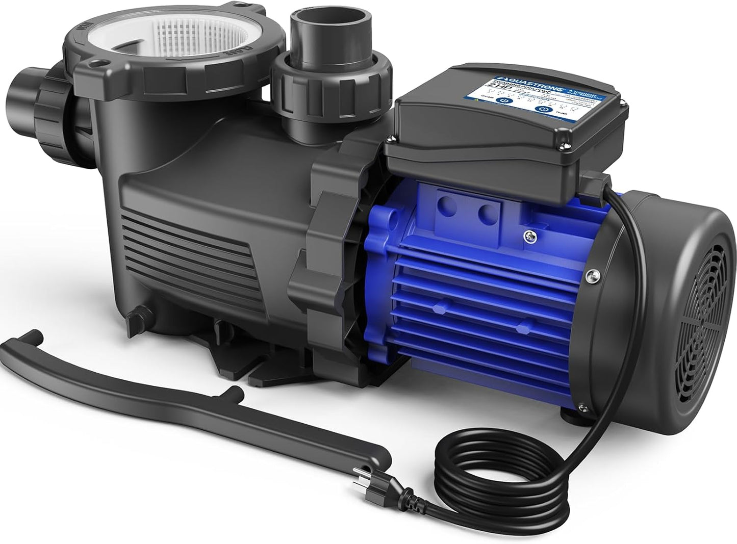 In/Above Ground Pool Pump, High Flow (with Timer, 2HP, 8917 GPH, 220V)