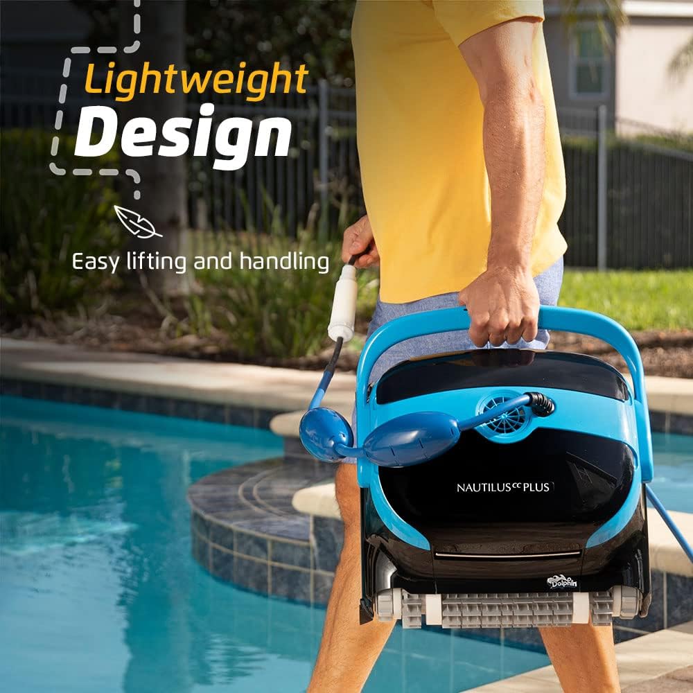 Wi-Fi Automatic Robotic Pool Vacuum Cleaner, Always Cleaning, Never Charging, with Wall Climbing Scrubber Brush, Ideal for In-Ground Pools up to 50 FT in Length
