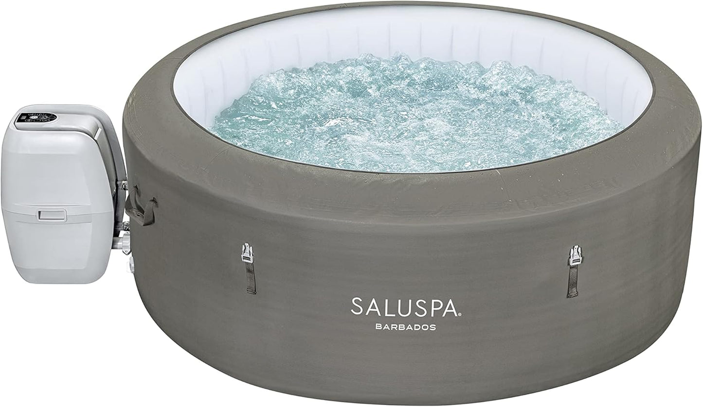 Inflatable Hot Tub Spa (71" x 26") | Portable Hot Tub with 2 Covers (1 Energy-Efficient Thermal Cover and 1 Standard Cover) | Fits Up to 2-4 Persons | Black