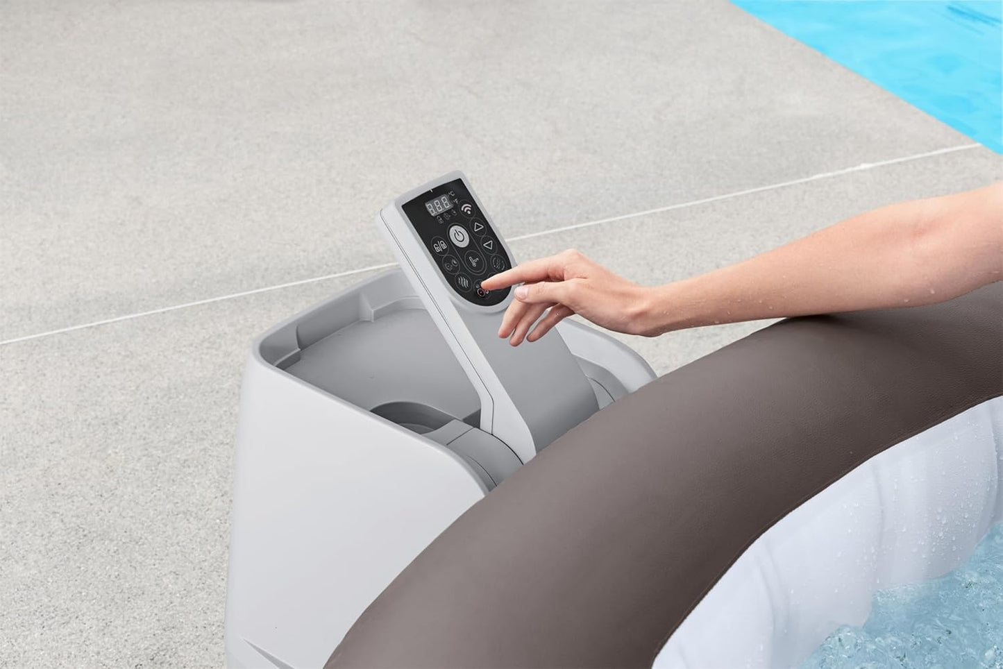 Inflatable Hot Tub Spa (71" x 26") | Portable Hot Tub with 2 Covers (1 Energy-Efficient Thermal Cover and 1 Standard Cover) | Fits Up to 2-4 Persons | Black