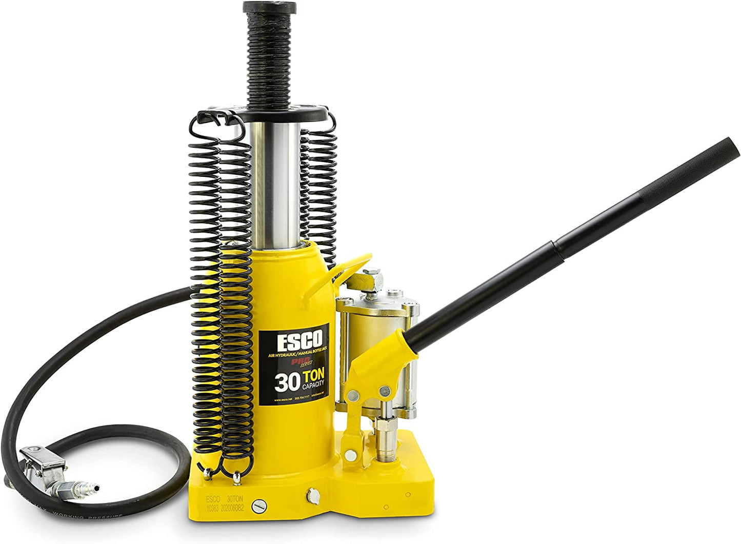 30 Ton Pro Series Air Hydraulic Bottle Jack – Heavy Duty Lifting for Automotive and Industrial Use
