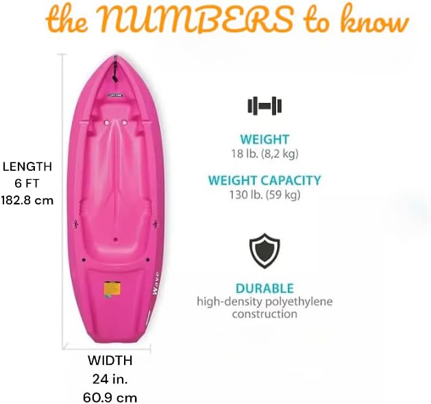6' Youth Kayak with Paddle. Designed for Stability and Safety, It's The Perfect Choice for Young Paddlers Ready to Conquer The Water