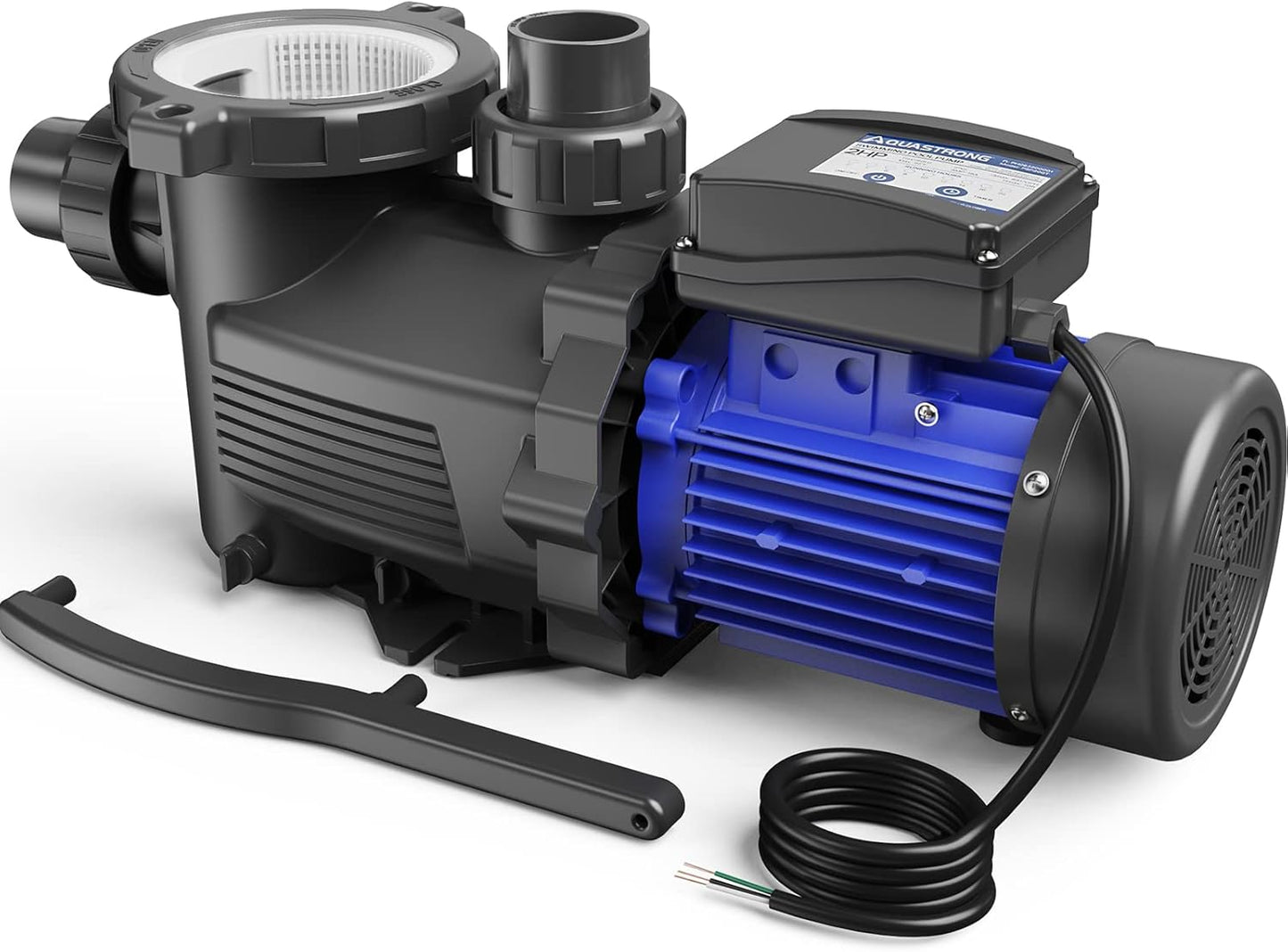 In/Above Ground Pool Pump, High Flow (with Timer, 2HP, 8917 GPH, 220V)