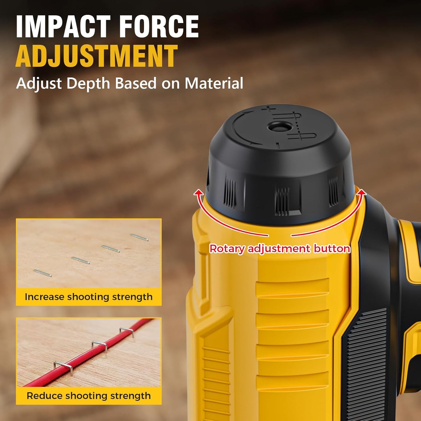 18 Gauge Nail Gun Battery Powered, 2 in 1 Cordless Brad Nailer/Electric Stapler with 2.0Ah Battery and Charger,1000pcs Nails and 500pcs Staples Included for Home Improvement & Woodworking