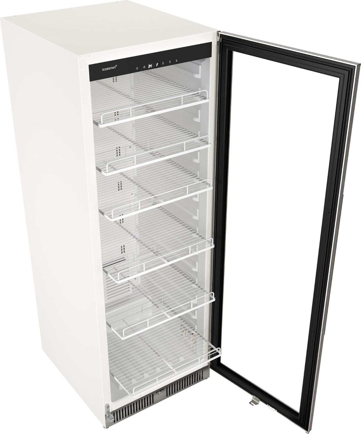 22" Wide 10.1 Cu. Ft. Commercial Beverage Merchandiser – Stainless Steel, Temp Alarm, Reversible Door