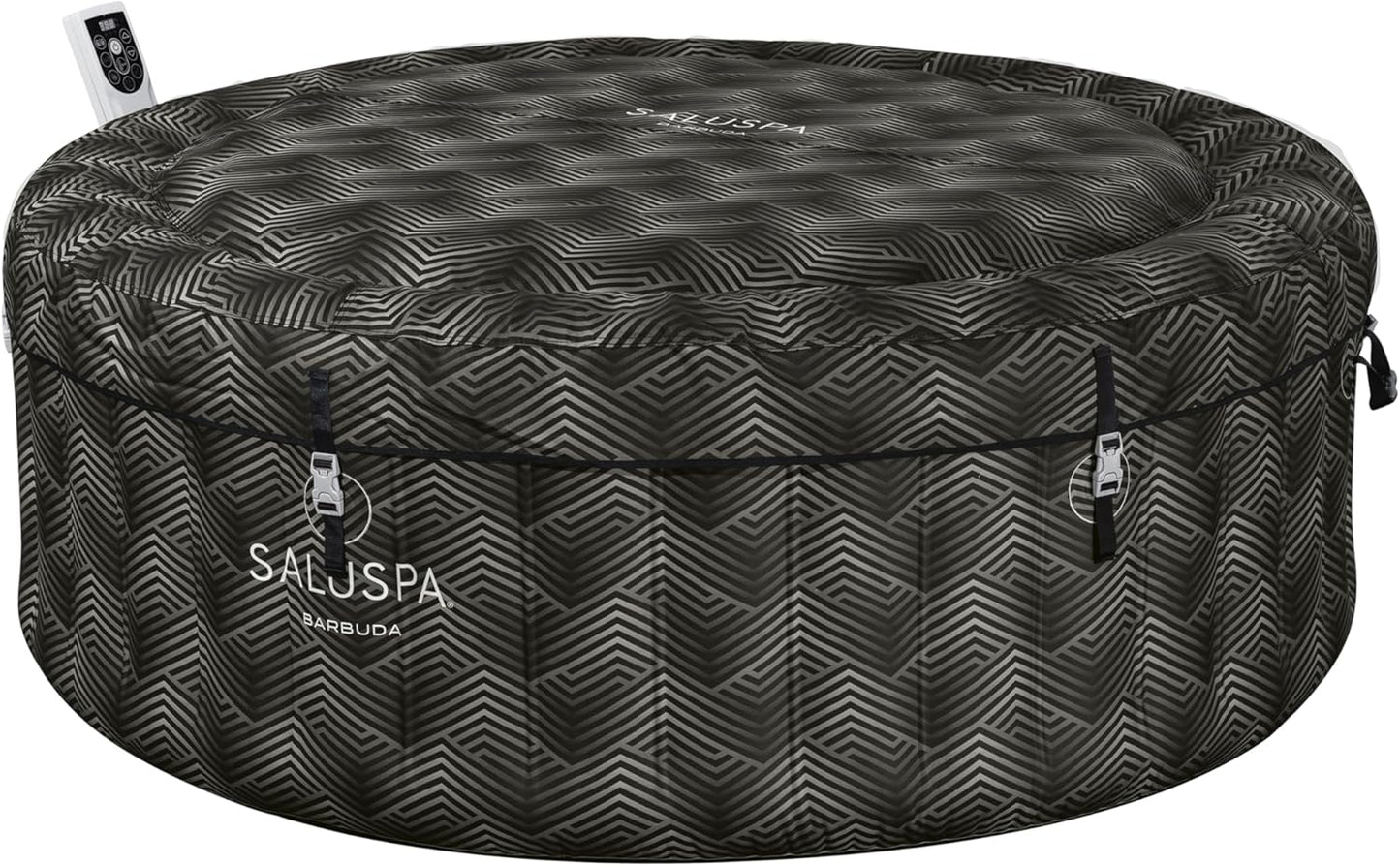Inflatable Hot Tub Spa (71" x 26") | Portable Hot Tub with 2 Covers (1 Energy-Efficient Thermal Cover and 1 Standard Cover) | Fits Up to 2-4 Persons | Black