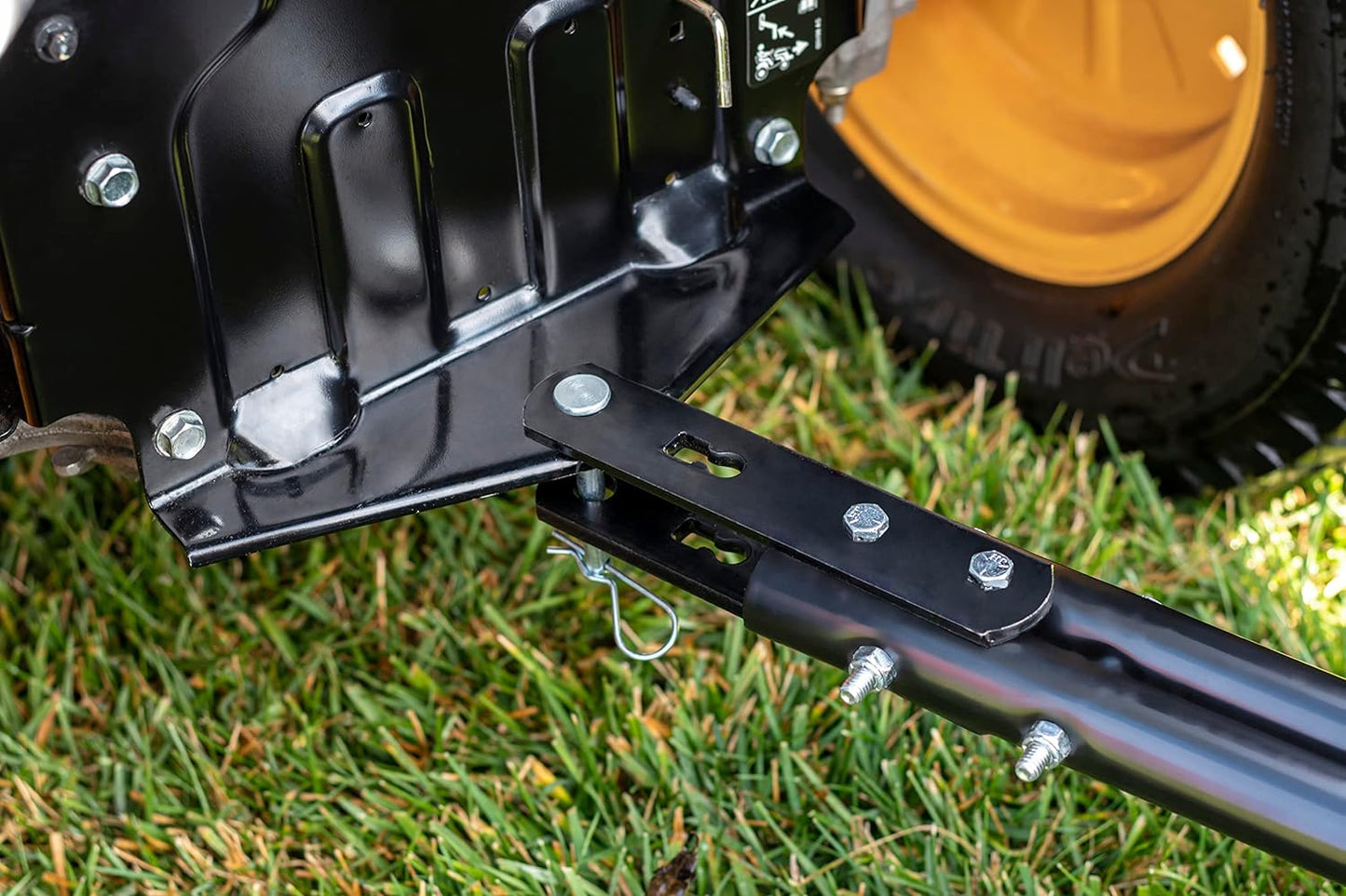18" x 48" Tow Behind Poly Lawn Roller 550 lbs Weight with Water, Poly Drum and Steel Frame, with Plug. Designed for Lawn and Garden Tractors