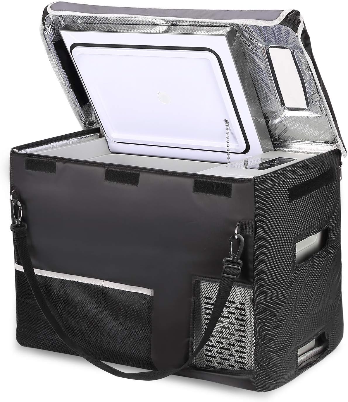 12 Volt Refrigerator 12V Car Fridge 23 Quart Portable Freezer Compressor Cooler 12/24V DC 110~240 Volt AC for Truck Van RV Camper SUV Travel Camping Road Trips Tailgating -7℉~50℉