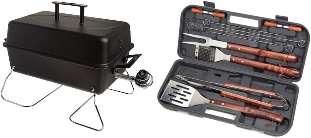 Portable Convective 1-Burner Stainless Steel Propane Gas Grill