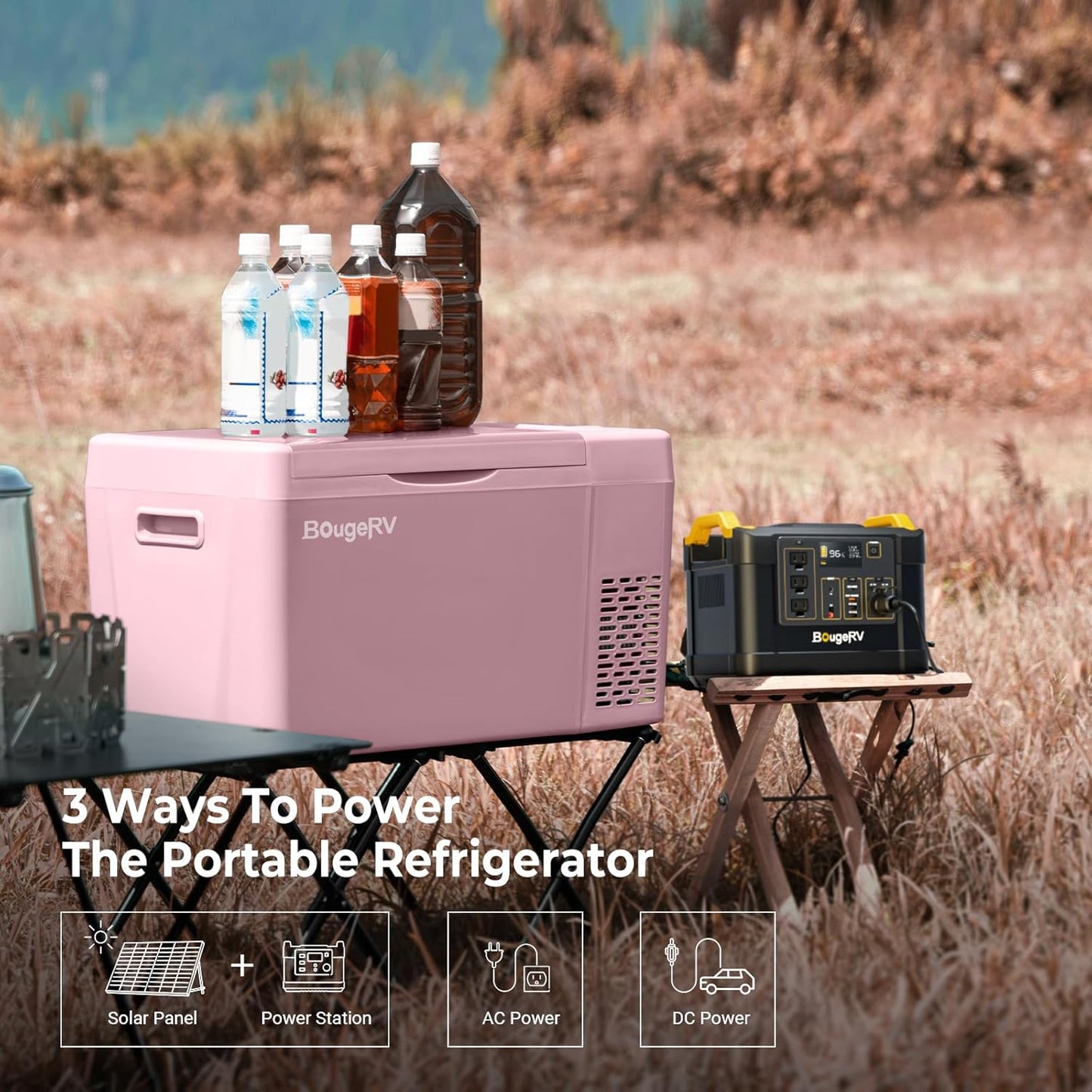 12 Volt Refrigerator 12V Car Fridge 23 Quart Portable Freezer Compressor Cooler 12/24V DC 110~240 Volt AC for Truck Van RV Camper SUV Travel Camping Road Trips Tailgating -7℉~50℉