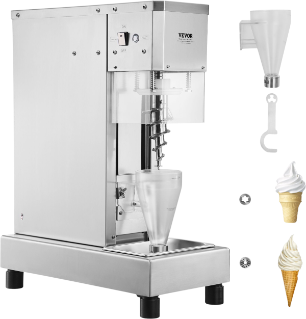 Ice Cream Blender 750W High Speed Mixer 1740 RPM 304 Stainless Steel New