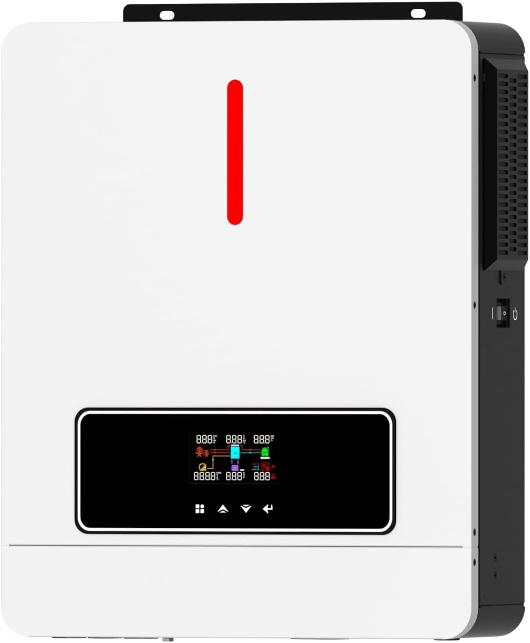 3600W Hybrid Pure Sine Wave Power Inverter with 120A MPPT Solar Charger .dc 24V to ac 110v 60HZ Solar Converter for Home,Car &Cabin