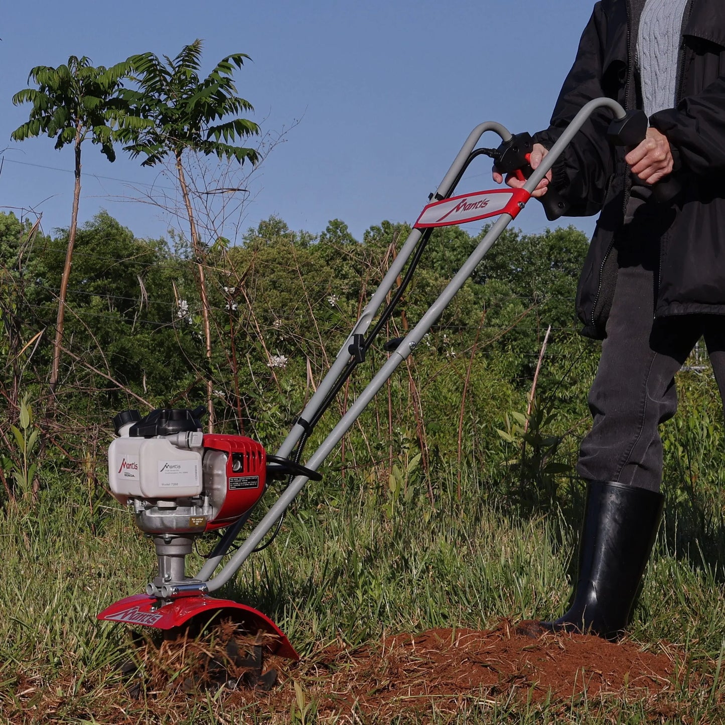 7268 Mini-Tiller/Cultivator 25-cc 9-in Front-Tine Forward-rotating Tiller