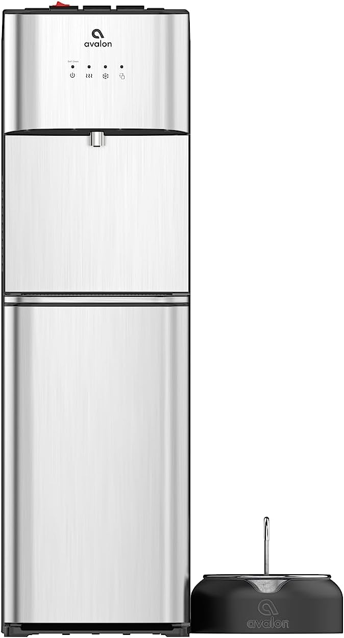 Limited Edition Self Cleaning Water Cooler Water Dispenser - 3 Temperature Settings - Hot, Cold & Room Water, Durable Stainless Steel Construction, Bottom Loading .