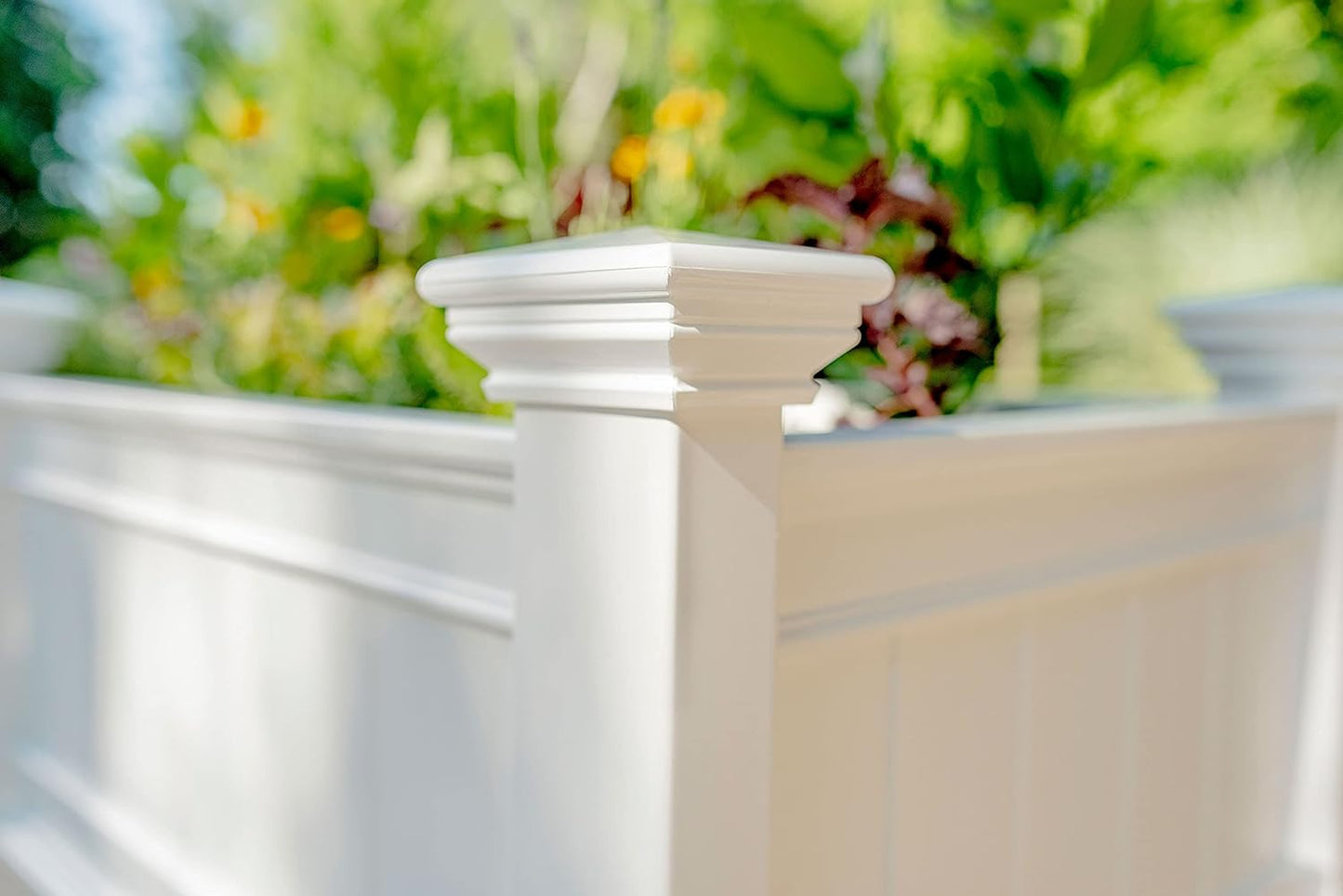 68.5"W x 24"L Vinyl Raised Planter with Extension Kit