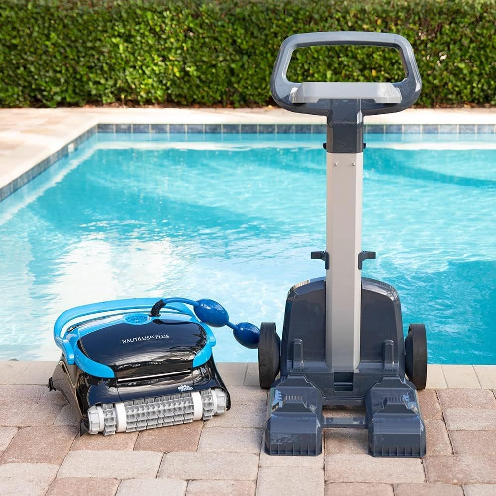 Wi-Fi Automatic Robotic Pool Vacuum Cleaner, Always Cleaning, Never Charging, with Wall Climbing Scrubber Brush, Ideal for In-Ground Pools up to 50 FT in Length
