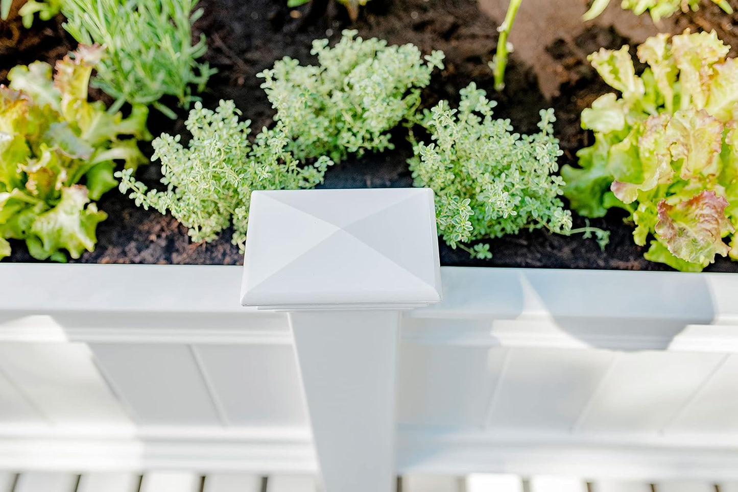68.5"W x 24"L Vinyl Raised Planter with Extension Kit