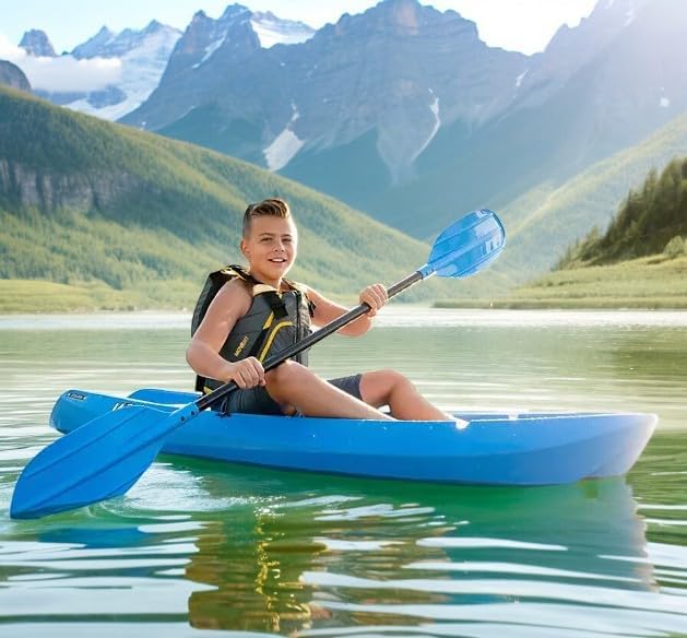 6' Youth Kayak with Paddle. Designed for Stability and Safety, It's The Perfect Choice for Young Paddlers Ready to Conquer The Water