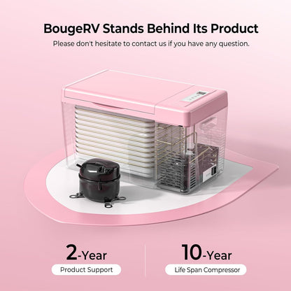 12 Volt Refrigerator 12V Car Fridge 23 Quart Portable Freezer Compressor Cooler 12/24V DC 110~240 Volt AC for Truck Van RV Camper SUV Travel Camping Road Trips Tailgating -7℉~50℉