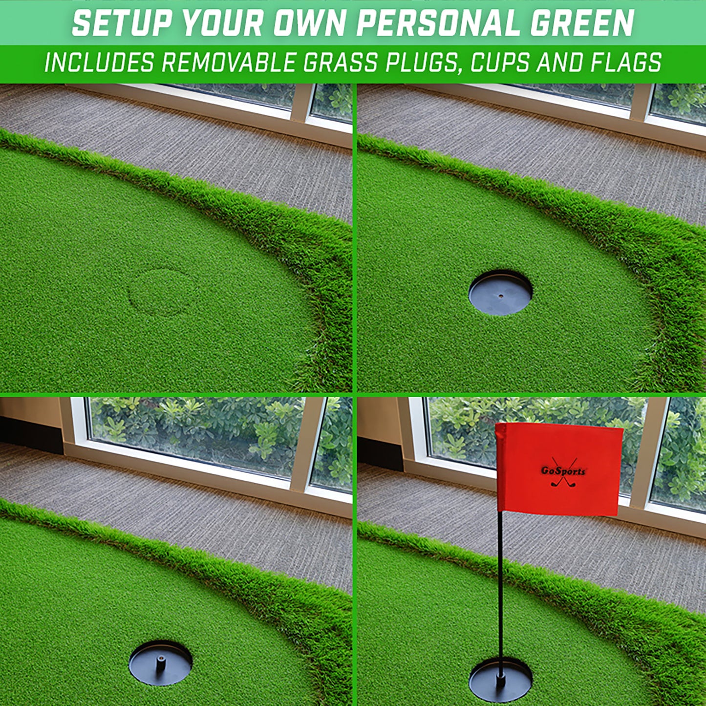 12'x5' Golf Putting Green for Indoor & Outdoor Putting Practice