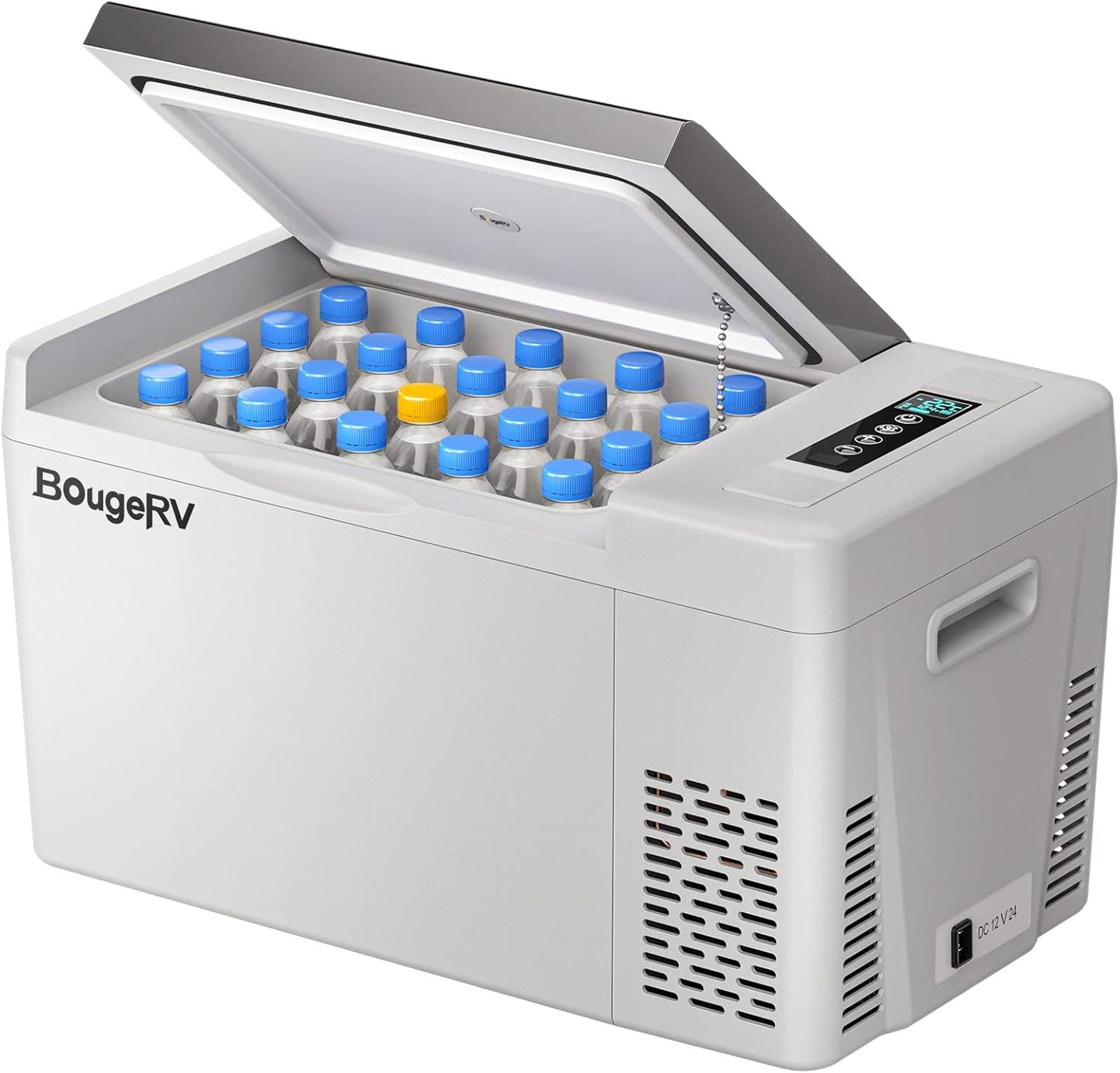12 Volt Refrigerator 12V Car Fridge 23 Quart Portable Freezer Compressor Cooler 12/24V DC 110~240 Volt AC for Truck Van RV Camper SUV Travel Camping Road Trips Tailgating -7℉~50℉