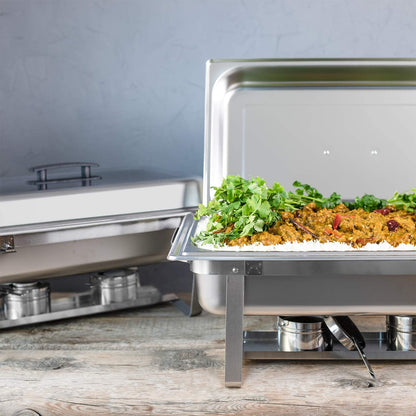 4 Pack 8 Quart Stainless Steel Chafing Dish