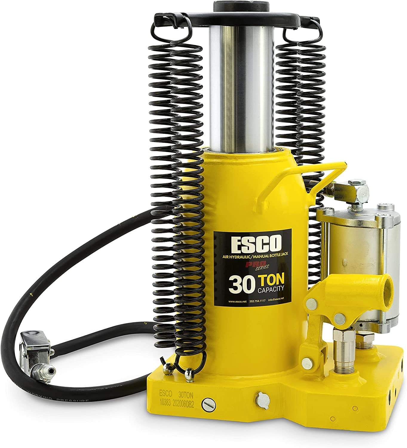 30 Ton Pro Series Air Hydraulic Bottle Jack – Heavy Duty Lifting for Automotive and Industrial Use