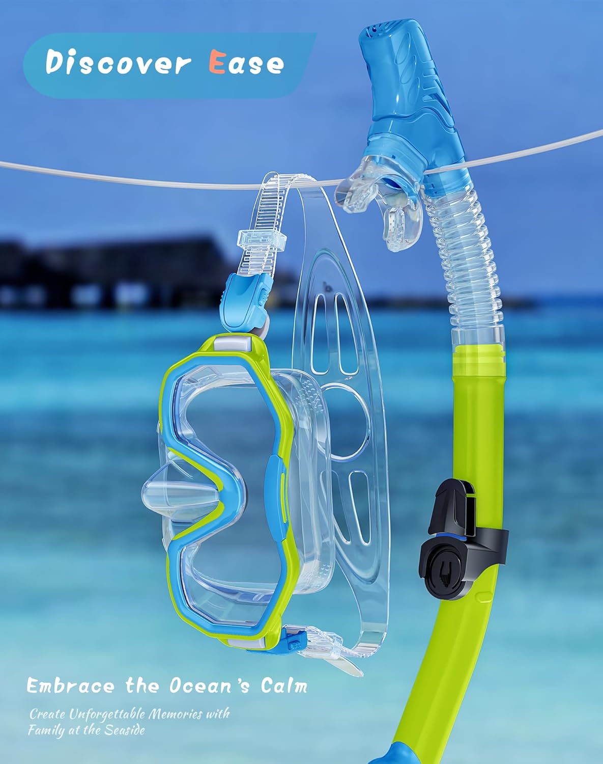 Snorkeling Gear for Adults, Dry-Top Snorkel Set, 180°Panoramic Wide View Diving Mask Breathing Freely Snorkel Mask for Snorkeling Scuba Diving Swimming Travel