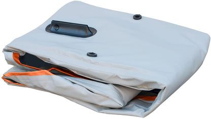 120/220 Inflatable Tandem White-Water Kayak with High Pressure Floor and EVA Padded Seats with High Back Support, Includes Action Cam Mount, Aluminum Paddles, Pump and More