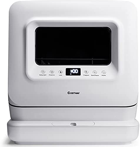Portable Countertop Dishwasher, with 7.5L Openable Water Tank