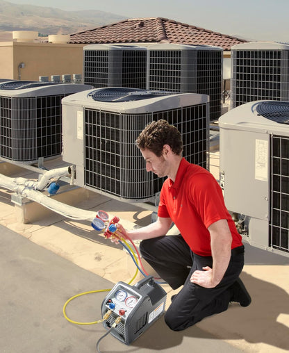Portable Refrigerant Recovery Machine – 115V, 60Hz, for Both Liquid and Vapor Refrigerant.