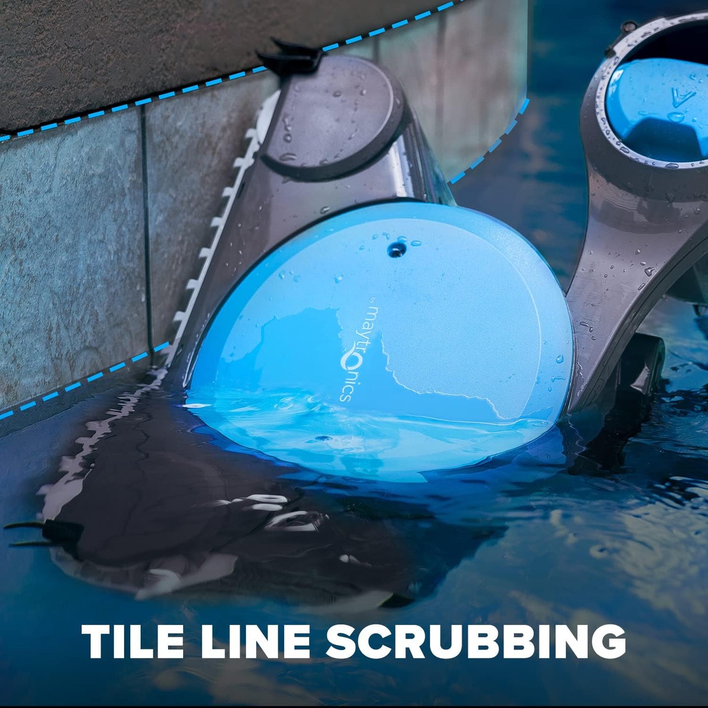 Robotic Pool Cleaner (2025 Model) with Multimedia, Oversized Leaf Bag, Standard & Ultrafine Filters, Weekly Timer, Waterline Cleaning & More for In-ground Swimming Pools up to 50ft