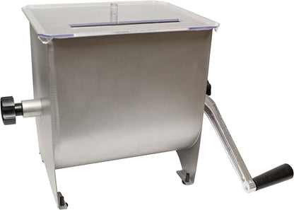 Manual Meat Mixer – 20 lb Sausage Mixer Machine with Lid, Ideal for Ground Beef Processing