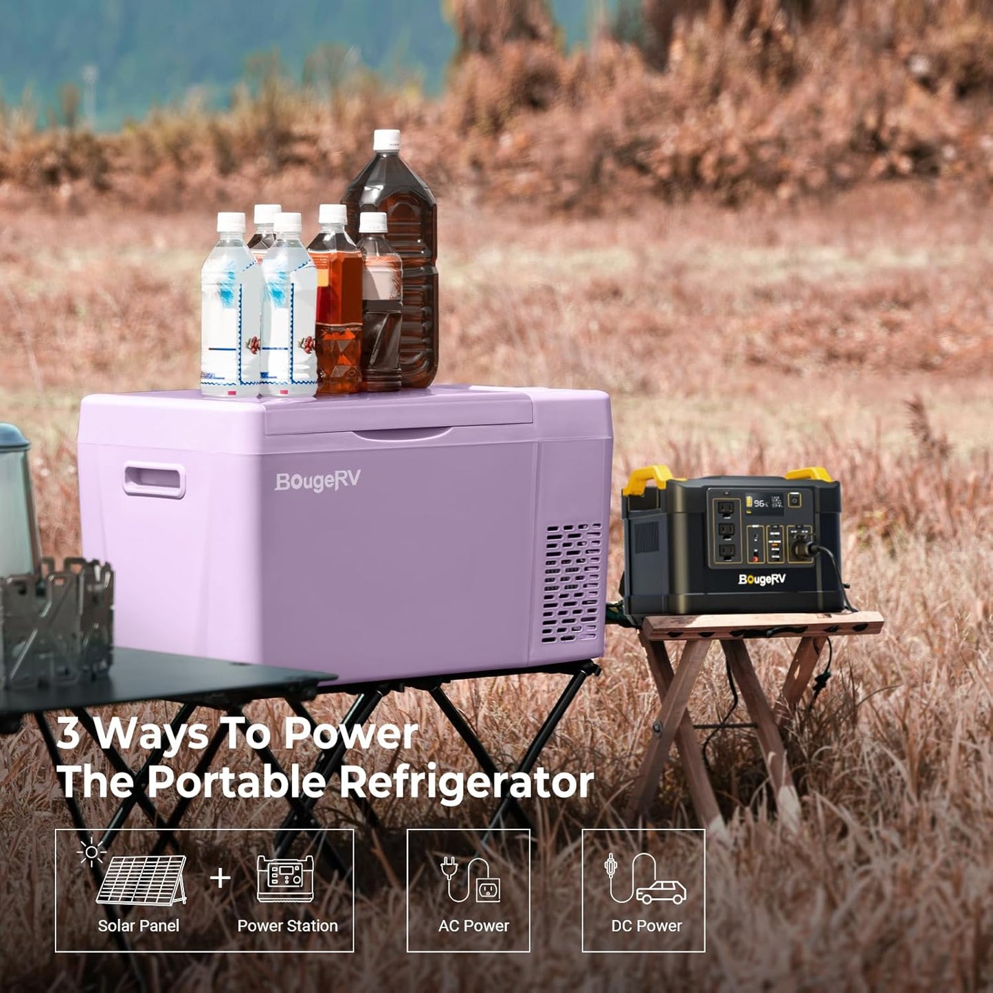 12 Volt Refrigerator 12V Car Fridge 23 Quart Portable Freezer Compressor Cooler 12/24V DC 110~240 Volt AC for Truck Van RV Camper SUV Travel Camping Road Trips Tailgating -7℉~50℉