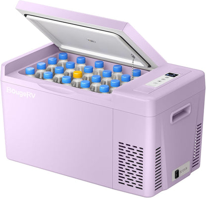 12 Volt Refrigerator 12V Car Fridge 23 Quart Portable Freezer Compressor Cooler 12/24V DC 110~240 Volt AC for Truck Van RV Camper SUV Travel Camping Road Trips Tailgating -7℉~50℉