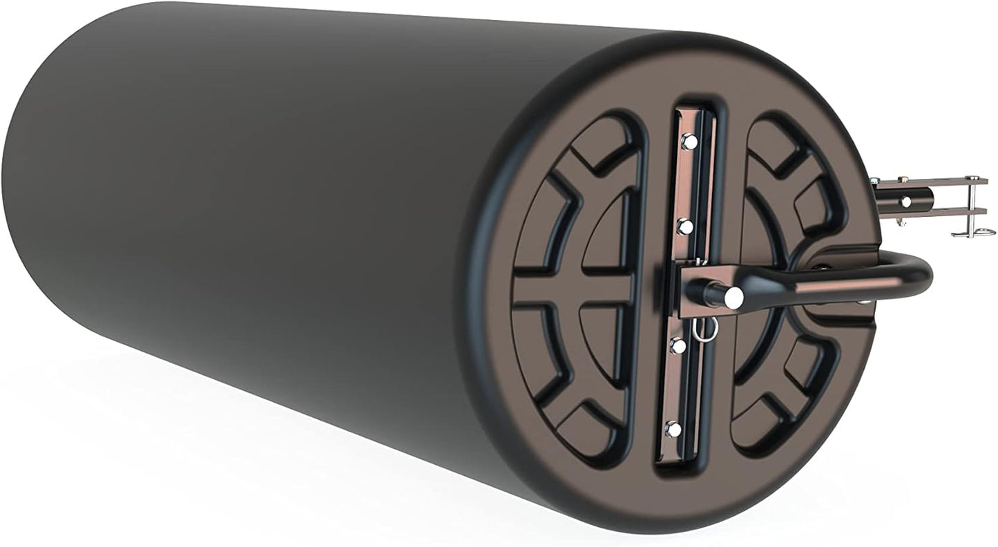 18" x 48" Tow Behind Poly Lawn Roller 550 lbs Weight with Water, Poly Drum and Steel Frame, with Plug. Designed for Lawn and Garden Tractors