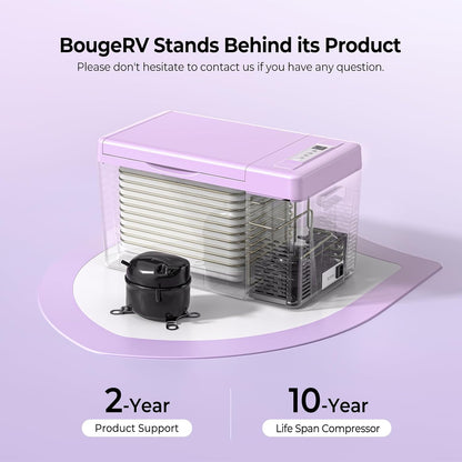12 Volt Refrigerator 12V Car Fridge 23 Quart Portable Freezer Compressor Cooler 12/24V DC 110~240 Volt AC for Truck Van RV Camper SUV Travel Camping Road Trips Tailgating -7℉~50℉