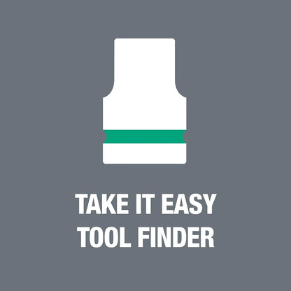 5003594001 8100 SB 2 Zyklop 3/8" Metric Ratchet Set ( Piece of 43)