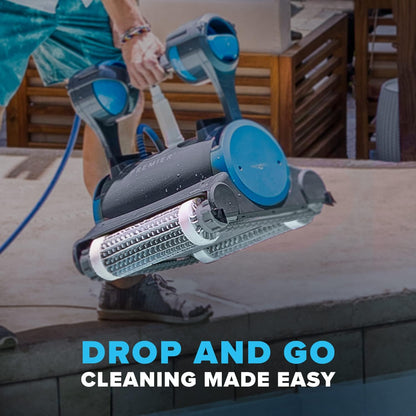 Robotic Pool Cleaner (2025 Model) with Multimedia, Oversized Leaf Bag, Standard & Ultrafine Filters, Weekly Timer, Waterline Cleaning & More for In-ground Swimming Pools up to 50ft