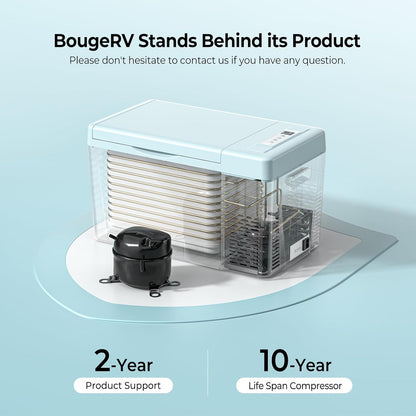 12 Volt Refrigerator 12V Car Fridge 23 Quart Portable Freezer Compressor Cooler 12/24V DC 110~240 Volt AC for Truck Van RV Camper SUV Travel Camping Road Trips Tailgating -7℉~50℉