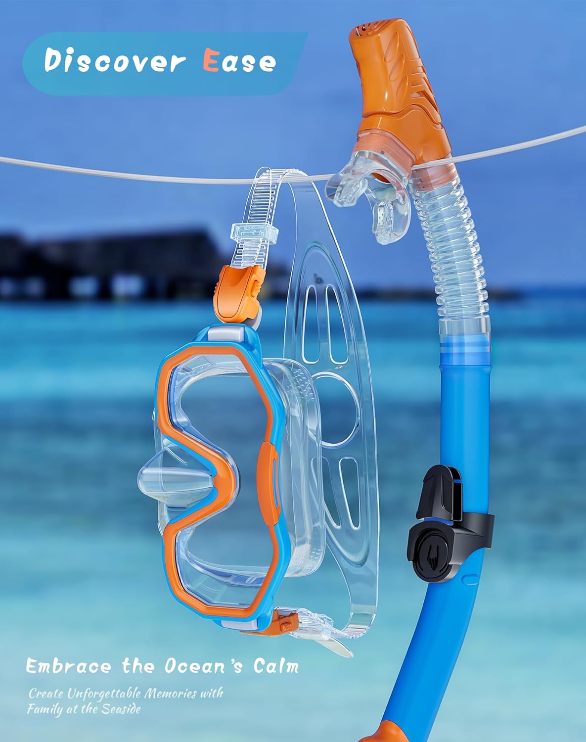 Snorkeling Gear for Adults, Dry-Top Snorkel Set, 180°Panoramic Wide View Diving Mask Breathing Freely Snorkel Mask for Snorkeling Scuba Diving Swimming Travel