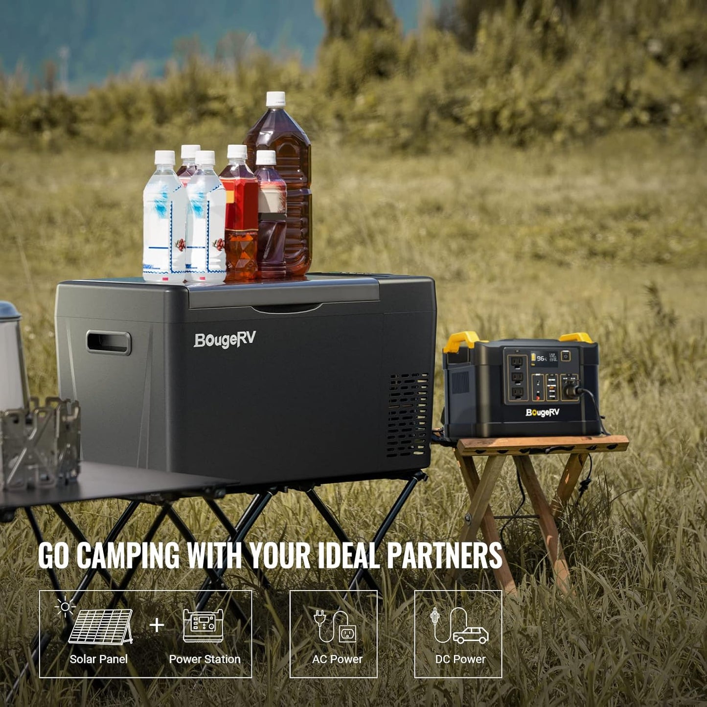 12 Volt Refrigerator 12V Car Fridge 23 Quart Portable Freezer Compressor Cooler 12/24V DC 110~240 Volt AC for Truck Van RV Camper SUV Travel Camping Road Trips Tailgating -7℉~50℉