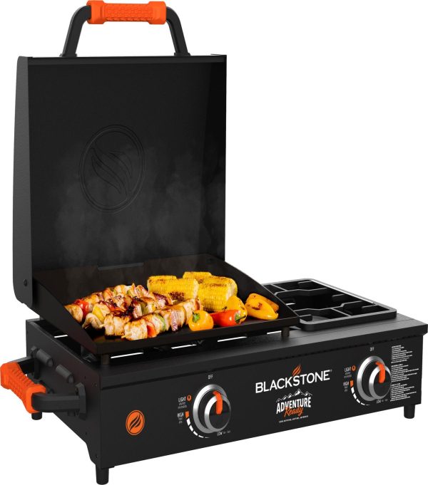 17 inch tabletop griddle with range top black