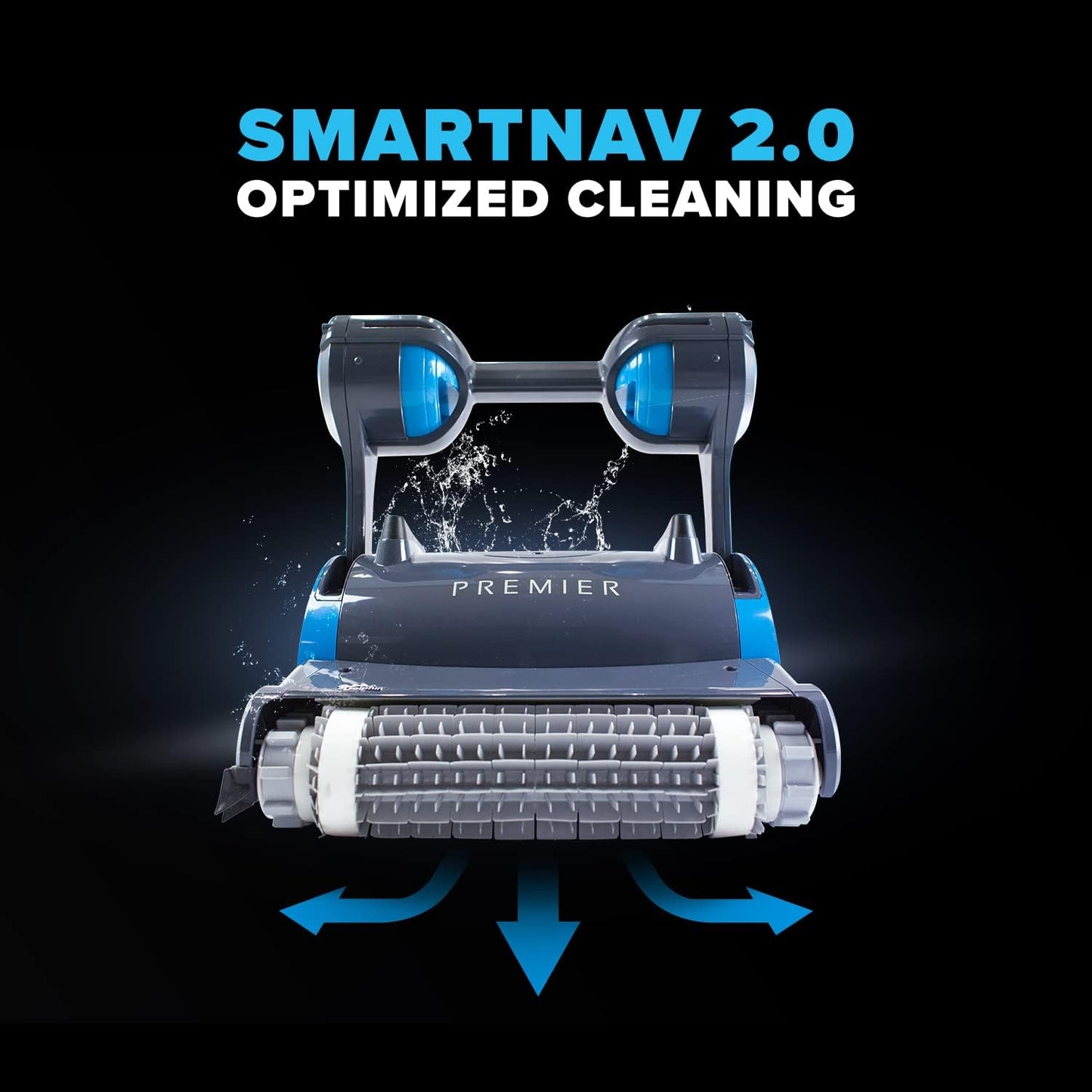 Robotic Pool Cleaner (2025 Model) with Multimedia, Oversized Leaf Bag, Standard & Ultrafine Filters, Weekly Timer, Waterline Cleaning & More for In-ground Swimming Pools up to 50ft