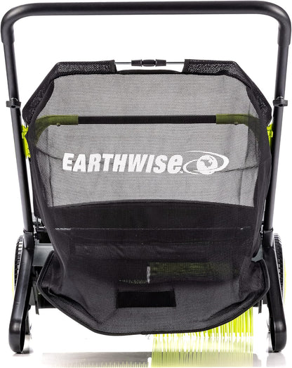 21-Inch Width Leaf & Grass Push Lawn Sweeper, Black