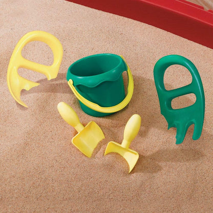 Naturally Playful Sand Table, Kids Sand Activity Sensory Table, 5 Piece Accessory Kit, Toddler Summer Outdoor Toys, 2+ Years Old