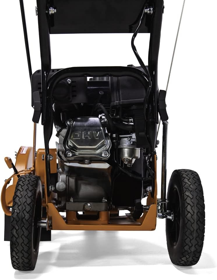 High-Powered 163cc Engine, Start With Ease - Precision Bevel Cutting, Easy Curb Hopping, 6-Depth Adjustments, 4-Wheel Control for Edging with Ease.