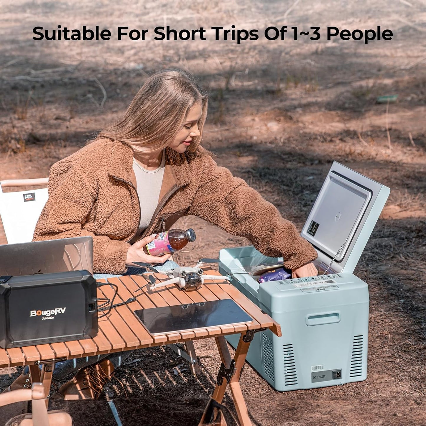 12 Volt Refrigerator 12V Car Fridge 23 Quart Portable Freezer Compressor Cooler 12/24V DC 110~240 Volt AC for Truck Van RV Camper SUV Travel Camping Road Trips Tailgating -7℉~50℉