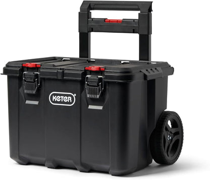 Modular Tools Organizer for Garage Storage and DIY, 3 Piece Resin Rolling Tool Box System for Small Parts